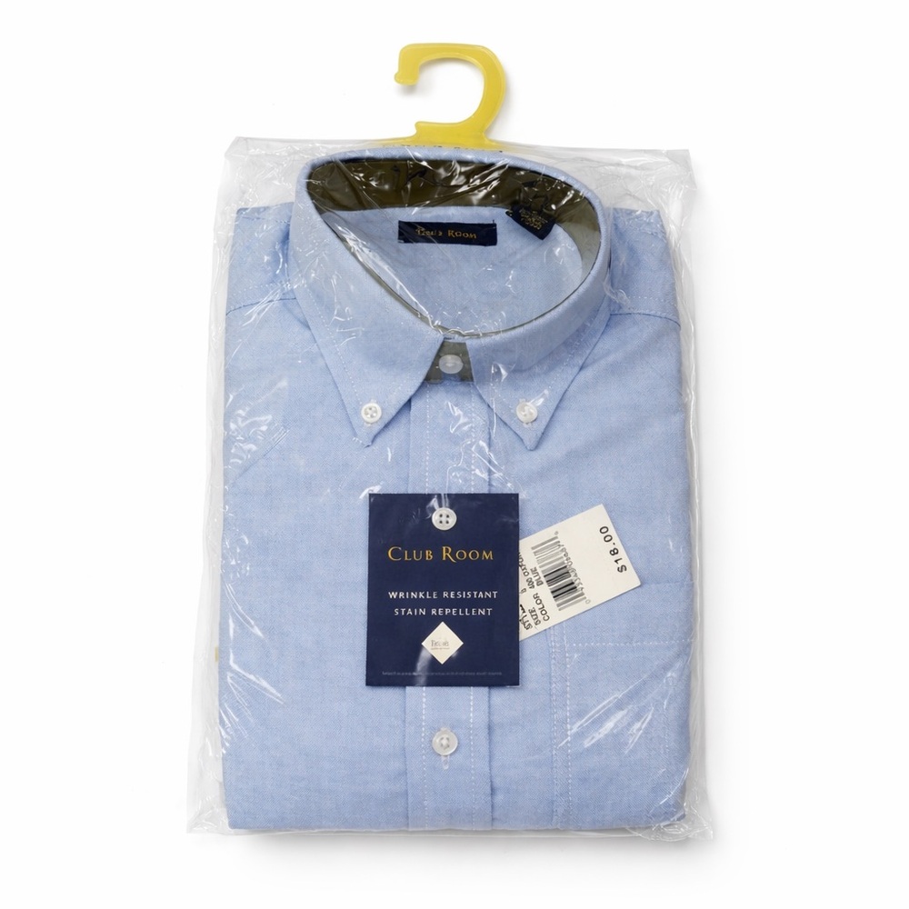 Club Room Boys Size 8 Blue Button Down Dress Shirt NWT